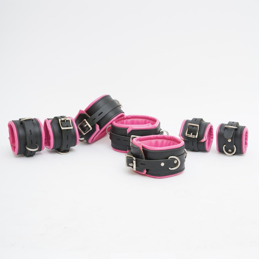 leather bondage handcuffs, leather bondage cuffs with black straps, bondage cuffs with black straps, cuffs with black straps, leather cuffs, bondage cuffs, black straps cuffs, handcuffs