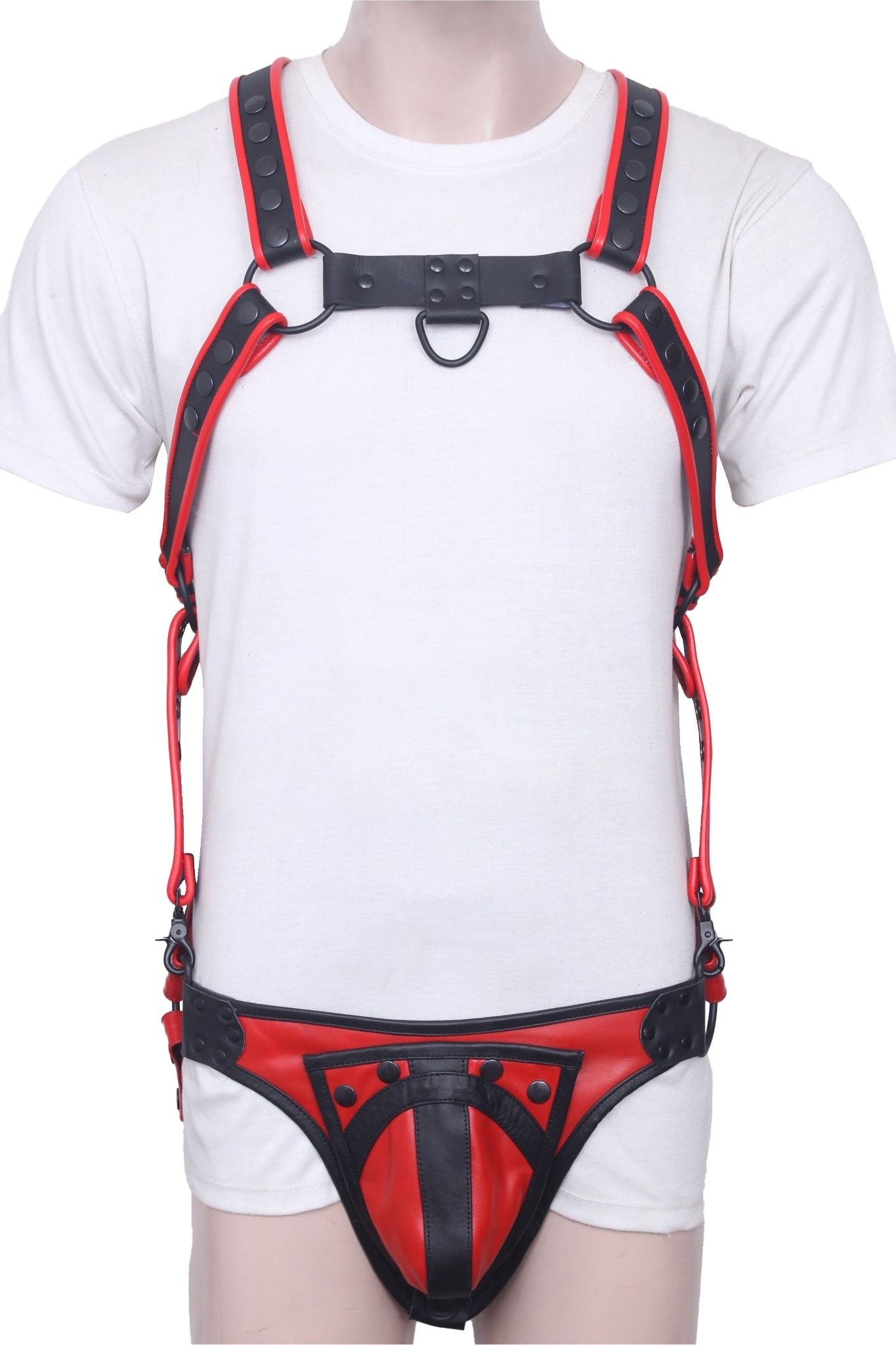Mens Leather Body Harness And Jockstrap mens-leather-body-harness-and-jockstrap