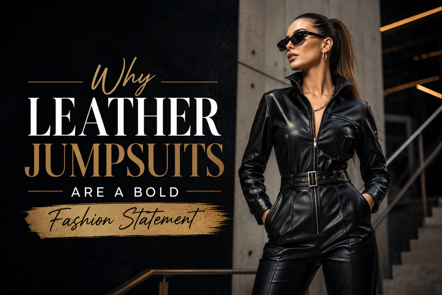 Why Leather Jumpsuits Are a Bold Fashion Statement