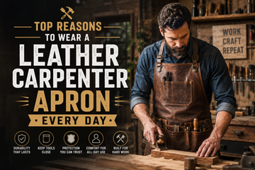Top Reasons to Wear a Leather Carpenter Apron Every Day
