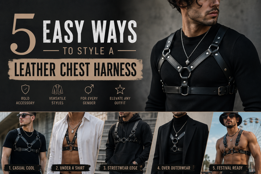 5 Easy Ways to Style a Leather Chest Harness