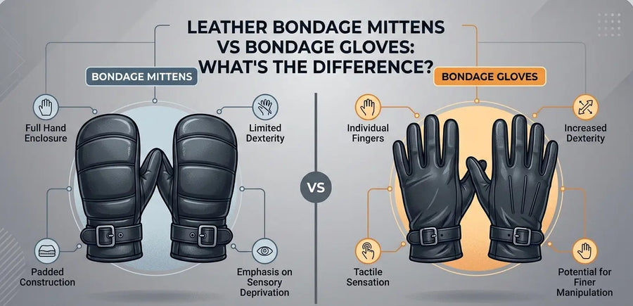 Leather Bondage Mittens vs Bondage Gloves: What’s the Difference?