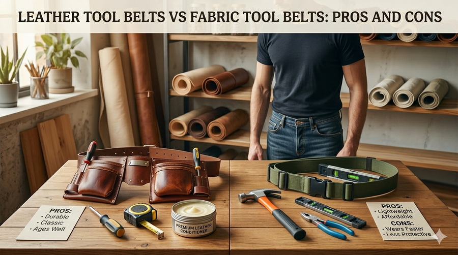 Leather Tool Belts vs Fabric Tool Belts: Pros and Cons