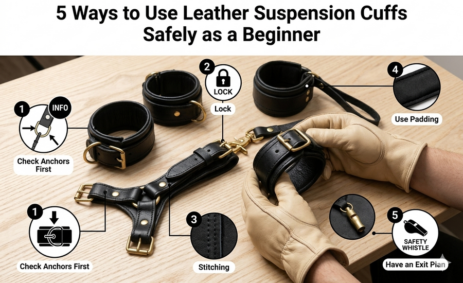 5 Ways to Use Leather Suspension Cuffs Safely as a Beginner