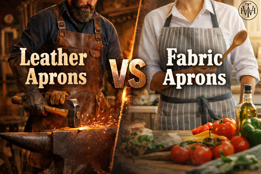 leather aprons vs fabric aprons