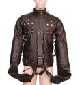 Leather Straitjacket Bondage, Leather Straight Jacket, straight jacket bdsm, leather straitjackets