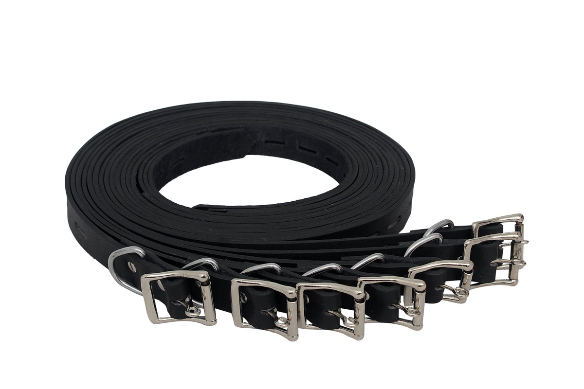 7-piece lockable leather bondage belt set