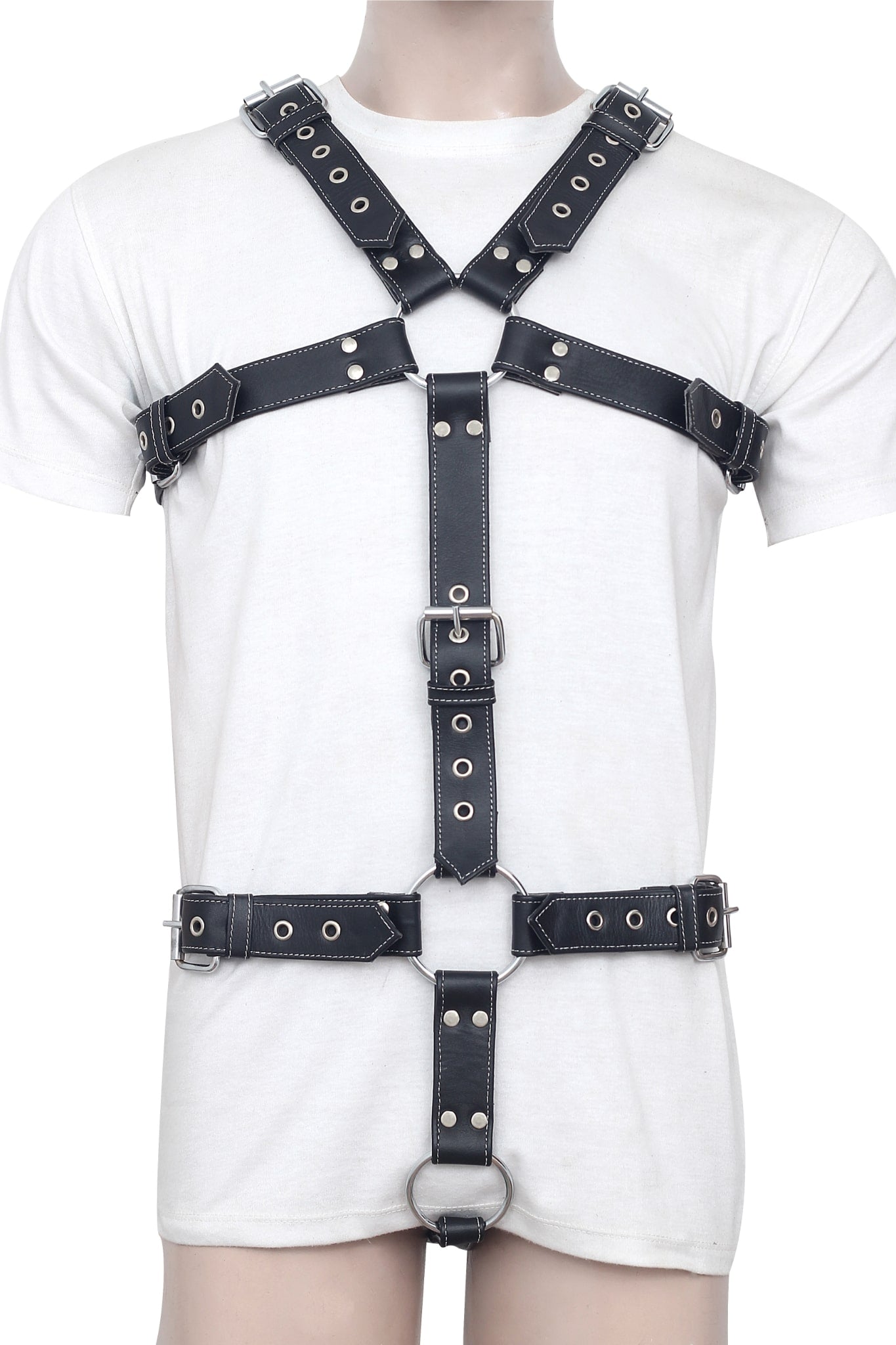BDSM Body Harness With Cock Ring, full body harness, harness with cock ring, bdsm harness