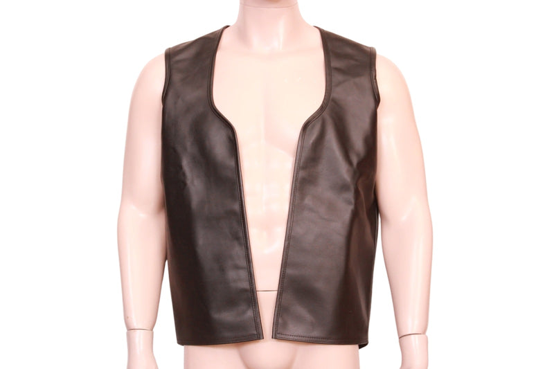leather camping vest, leather vest, handcrafted leather vest, leather bondage vest, leather bdsm vest