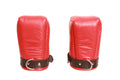 leather bondage mittens, leather mitts, leather bondage mitts, bdsm mittens, bdsm mitts