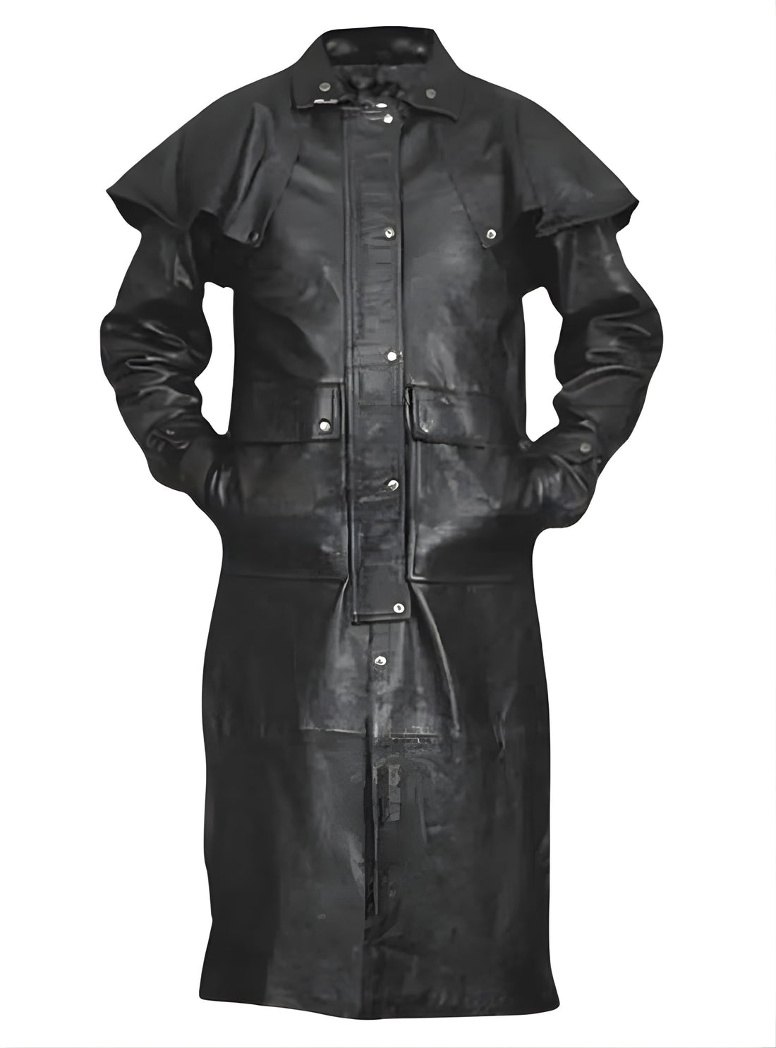 Leather Trench Coat Men's
