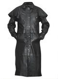 leather coat, leather long coat, leahter trench coat, leather overcoat