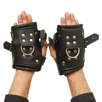 Genuine Leather Suspension Cuffs With Buckle Straps