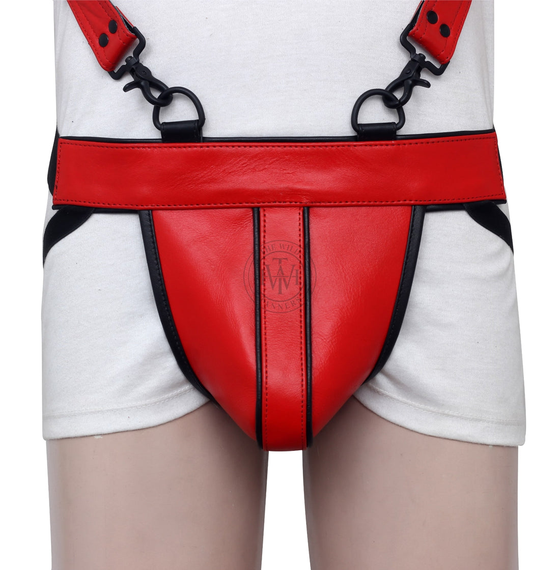 Genuine Leather Bondage Harness With Adjustable Straps