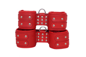 Leather Bondage Suspension Wrist and Ankle Cuffs