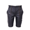 leather shorts, leather shorts bondage, leather shorts bdsm, leather gay shorts, gay leather shorts, leather cargo shorts