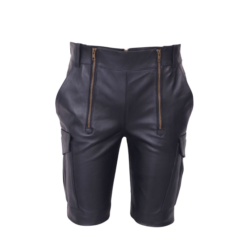 leather shorts, leather shorts bondage, leather shorts bdsm, leather gay shorts, gay leather shorts, leather cargo shorts