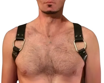 A model wearing Gay Bear Harness - front image