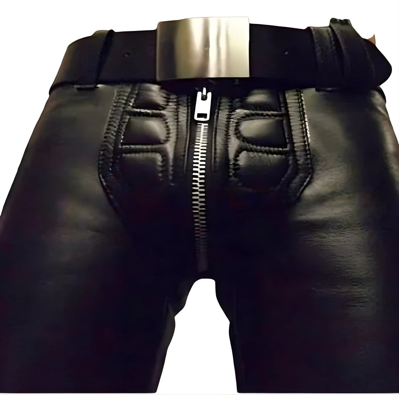 leather pants, leather BDSM pants, leather bondage pants, gay leather pants, leather pants mens