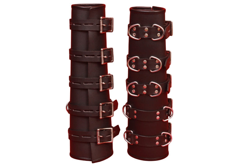 leather arm binders, leather arm restraint, leather BDSM restraints, Leather Arm Binders