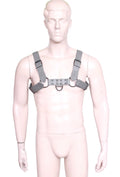 Front image of Durable Gay Leather Harness -  Soft Leather