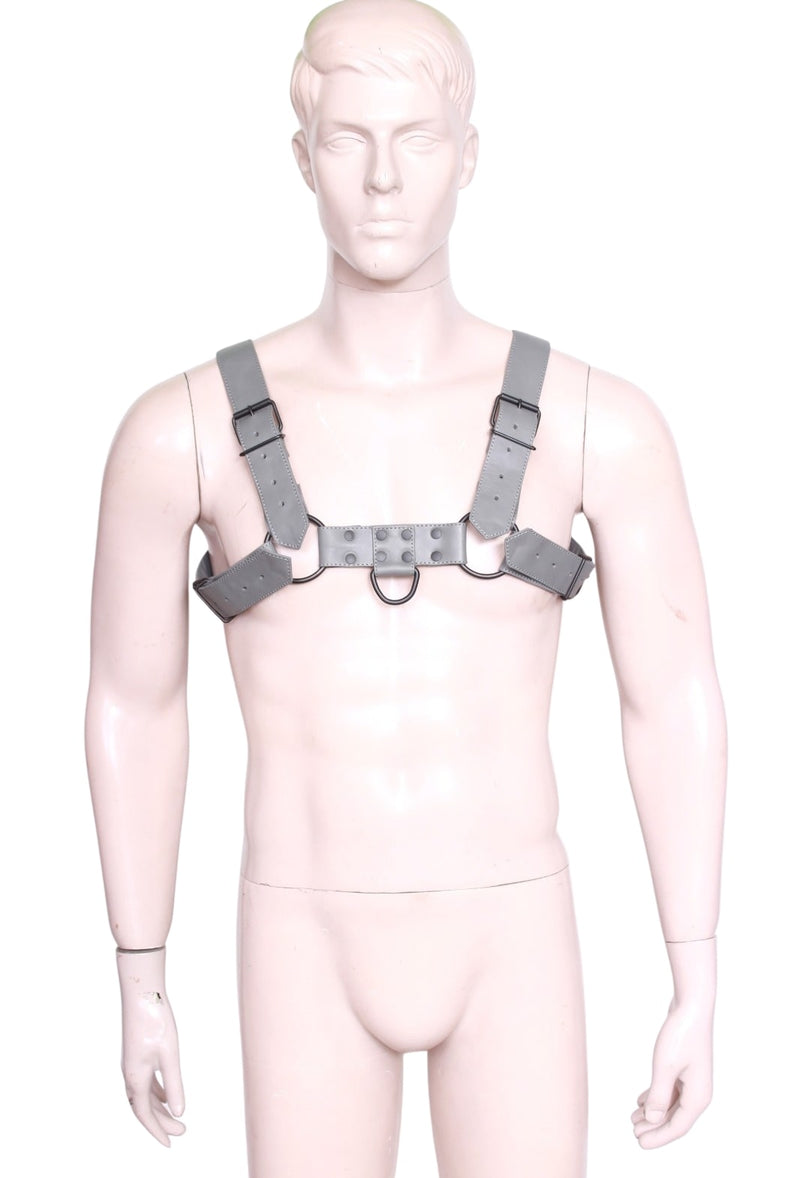 Front image of Durable Gay Leather Harness -  Soft Leather