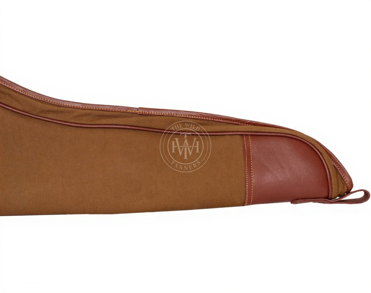 Handcrafted Canvas Leather Rifle Case, view 2
