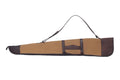 Tan and Brown Waxed Canvas Leather Shotgun Case, Canvas Leather Rifle Case, Shotgun Case