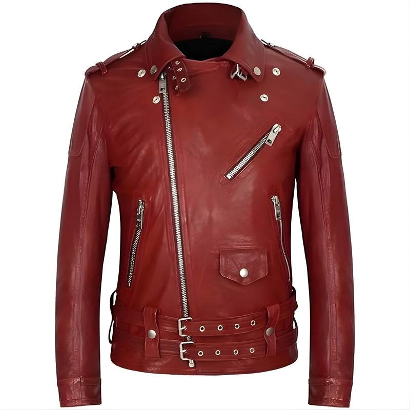 leather jacket, leather zipper jacket, genuine leather jacket, leather biker jacket