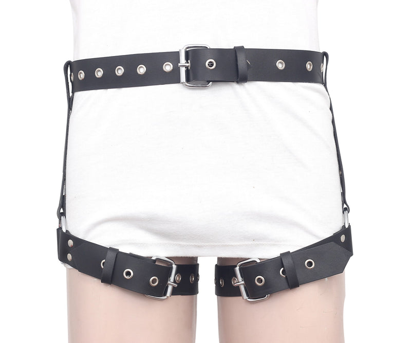 Adjustable Leg Hip Harness with Thigh Straps, Leg hip harness, Bondage thigh harness, Waist to thigh harness, leg and waist harness,