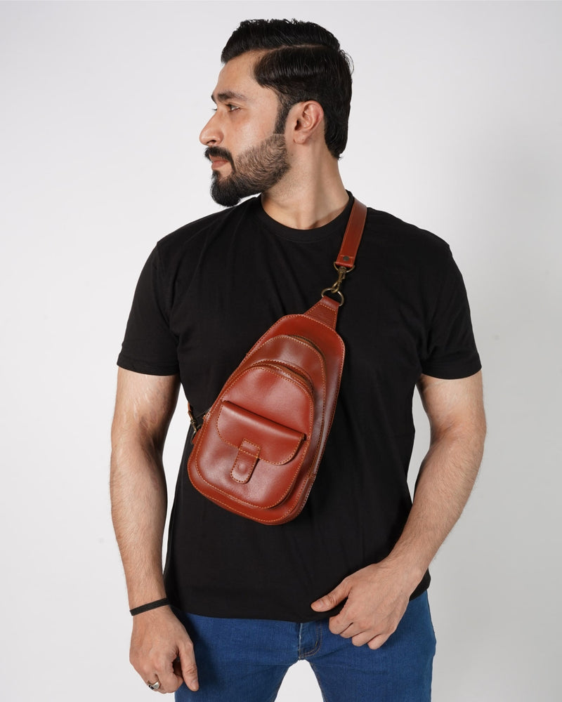 leather sling bag, crossbody bag, leather bag, sling bag for men