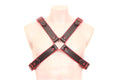 leather x harness, men’s leather chest x harness, black leather x body harness, bdsm leather x harness, gay leather x harness, fetish leather chest harness