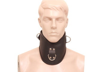 Genuine Leather Bondage Posture Collar