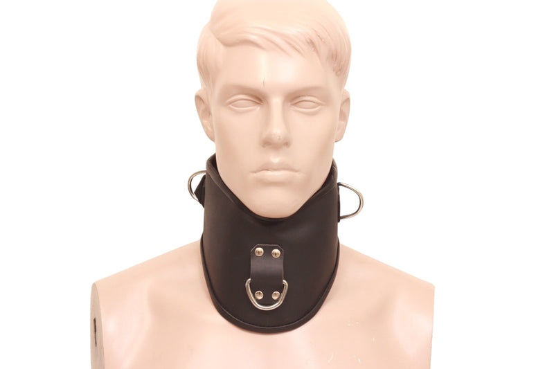 leather bdsm collar, leather bondage collar, leather slave collar, leather neck restraint, leather posture collar, posture collar bondage, bdsm posture collar