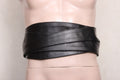 leather obi belt, leather wrap belts, leather sash belt, black wrap belt