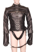 leather straitjacket bondage, leather straight jacket, straight jacket bdsm, leather straitjackets