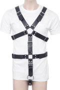 Crossbow Bondage Leather Harness with Cock Ring, Crossbow Bondage Leather Harness with Cock Ring, bdsm harness