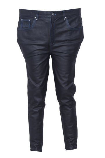 Jeans Style Leather Pants