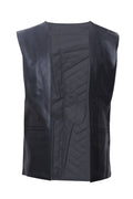 leather vest, gay leather vest, leather vest bdsm, bondage leather vest,