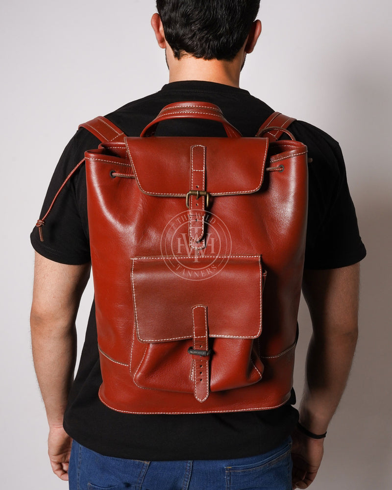 leather backpack, leather bag, leather bucket bag
