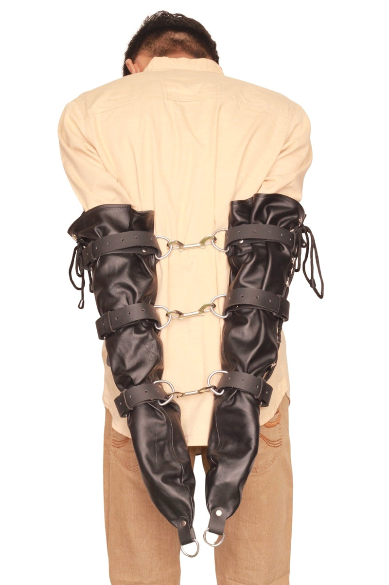 leather suspension cuffs, suspension cuffs, leather wrist cuffs, bondage suspension cuffs, bdsm suspension cuffs, Leather Arm Binder