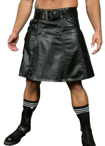 Leather Gladiator Kilt for Men's Stylish Wear
