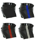 leather shorts, leather shorts bondage, leather shorts bdsm, leather gay shorts, gay leather shorts