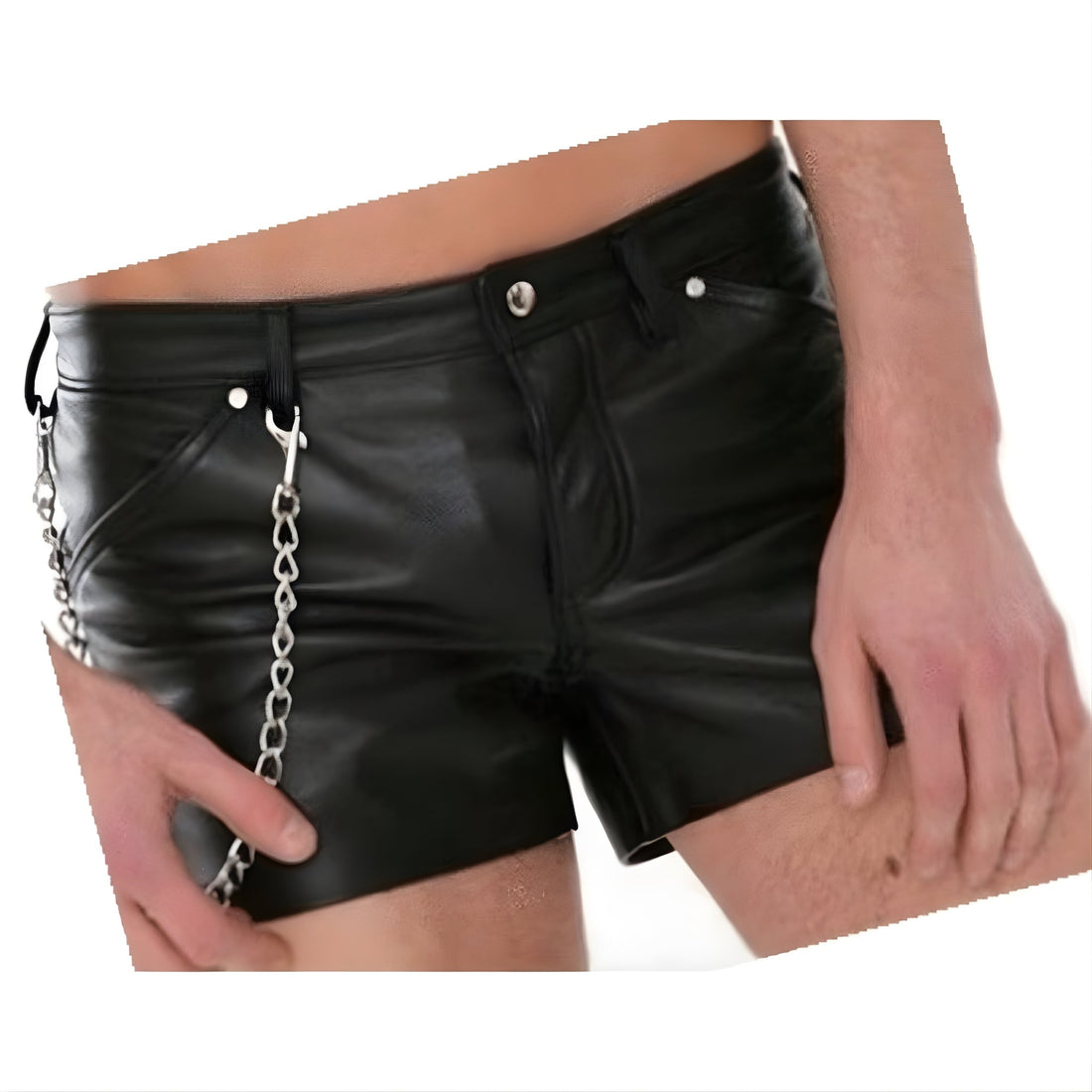 leather shorts, leather shorts bondage, leather shorts bdsm, leather gay shorts, gay leather shorts, leather BDSM shorts