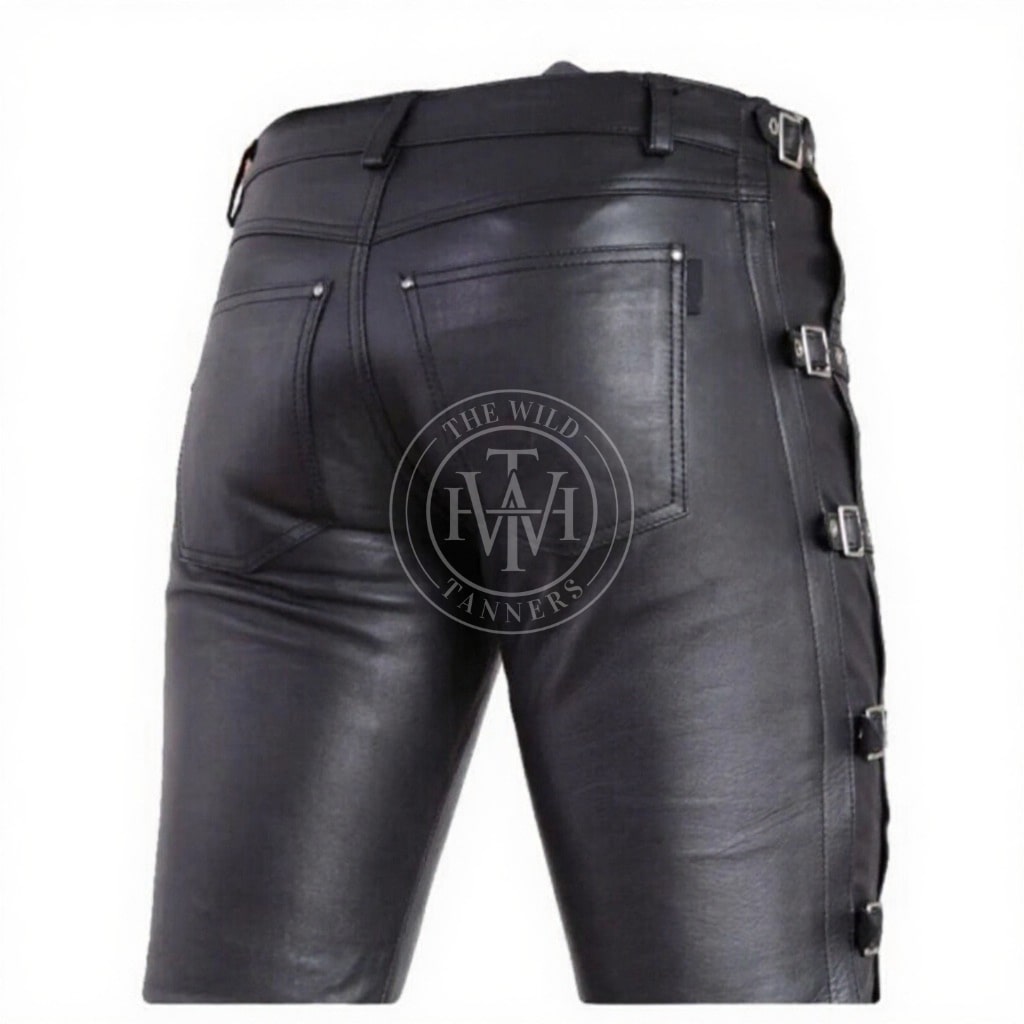 Mens Leather Pants For Fashion Fetish Wear, view 2