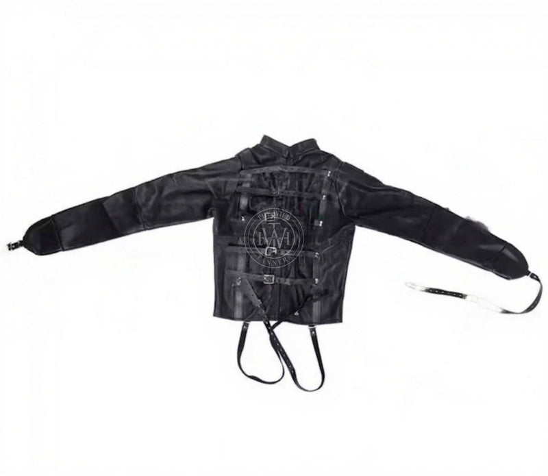  Leather Straitjacket Bondage, Leather Straight Jacket, straight jacket bdsm, leather straitjackets
