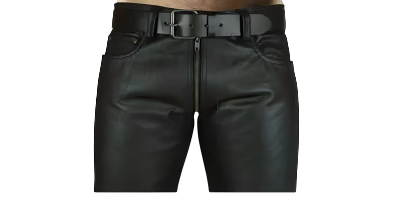 leather pants, leather BDSM Pants, Leather Bondage Pants, Gay Leather Pants, leather pants mens, leather zipper pants