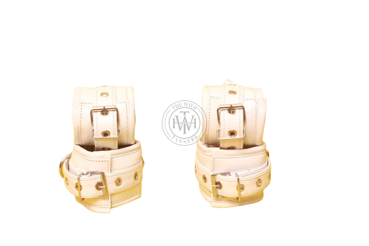 Premium 4 Pcs Leather Bondage Cuffs, view 4