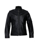 leather jacket, leather zipper jacket, genuine leather jacket, leather biker jacket, 