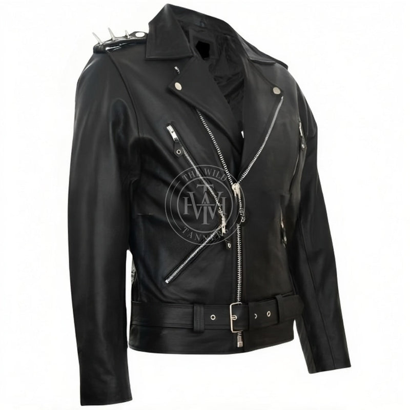 leather jacket, leather zipper jacket, genuine leather jacket, leather biker jacket